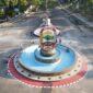 Tugu Pancasila, dan Air Mancur yang dibangun Pemkab Lampung Selatan. (foto: ist)