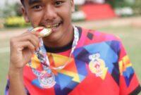 M Reza Aditya, atlet Gatebal Lampung yang meraih medali emas babak 
kualifikasi PON, di Tangerang Provinsi Banten. (foto: ist)