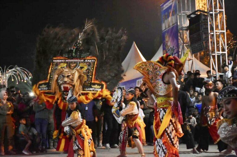Kesenian Reog Ponorogo di Kota Metro Provinsi Lampung. (foto: ist)
