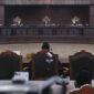 Suasana sidang MK RI terkait permohonan uji materi UU Pemilu No: 7/2017, Kamis (15/06/2023). (foto: humas MK RI)