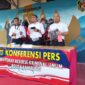 Kepala Subdit III Jatanras Ditkrimum Polda Lampung, Kompol Ali Muhaidori saat konferensi pers, di Mapolda setempat, Senin (17/07/2023). (foto: ist)