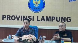 Ketua DPD Granat Lampung, Tony Eka Candra saat kunjungan di kantor BNN, Rabu (23/08/2023). (foto: ist)