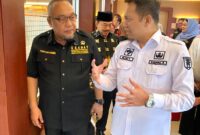Ketua DPD Granat Lampung, Tony Eka Candra bersama Kepala Perwakilan BKKBN, Lampung Nurizky Permanajati. (foto: ist)