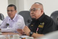 Ketua DPD Granat Lampung, Tony Eka Candra bersama Ketua PWI Wirahadikusumah, Rabu (15/11/2023). (foto: ist)