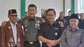 Sekretaris IPSI Lampung, Riagus Ria bersama Danrem 043/Gatam, Brigjen TNI Rikas Hidayatullah, Kamis (19/06/2025). (foto: Herman Afrizal)