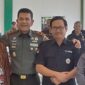 Sekretaris IPSI Lampung, Riagus Ria bersama Danrem 043/Gatam, Brigjen TNI Rikas Hidayatullah, Kamis (19/06/2025). (foto: Herman Afrizal)
