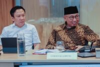 Gubernur Lampung, Rahmat Mirzani Djausal, dan Sekdaprov Marindo Kurniawan. (foto: ist)