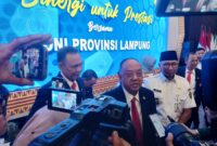 Ketua Umum KONI Pusat, Letjen TNI (Purn) Marciano Norman. (foto: Herman)