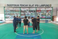 Tim IPSI Lampung menjelang keberangkatan mengikuti Kejurnas di Jakarta. (foto: herman)