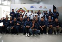 Pengurus PWI Lampung saat menghadiri pelantikan pengurus PWI Pusat, di Gedung Monumen Pers Nasional, Kota Surakarta Provinsi Jawa Tengah, Sabtu (04/10/2025). (foto: ist)