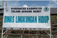 Kantor Dinas Lingkungan Hidup Kabupaten Tulang Bawang Barat. (foto: dok)