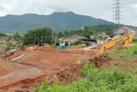 Ini lahan milik Yayasan Bhakti IMI Lampung di Kecamatan Kemiling Kota Bandarlampung, yang dibangun embung oleh Dinas PSDA Provinsi Lampung. (foto: Rio)