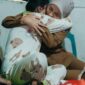 Wakil Gubernur Lampung, Jihan Nurlela saat dipeluk seorang wanita saat kunjungan di Kabupaten Mesuji. (foto: dok/adpim)