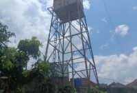 Tower penampungan air milik PT Sinar Waluyo di Perum Bukit Beringin Raya. (foto: ist)