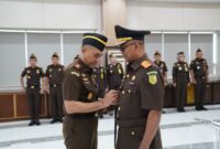 Kajati Lampung, Danang Suryo Wibowo bersama Wakajati, Teuku Rahmatsyah, Selasa (05/05/2026). (foto: istimewa)